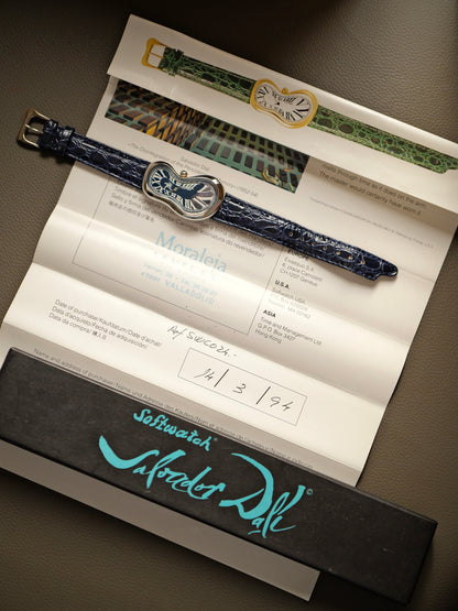 Exaequo Softwatch “Dali” 2nd Series Navy Blue Dial FULL SET Ref. 92009 (circa 1994)