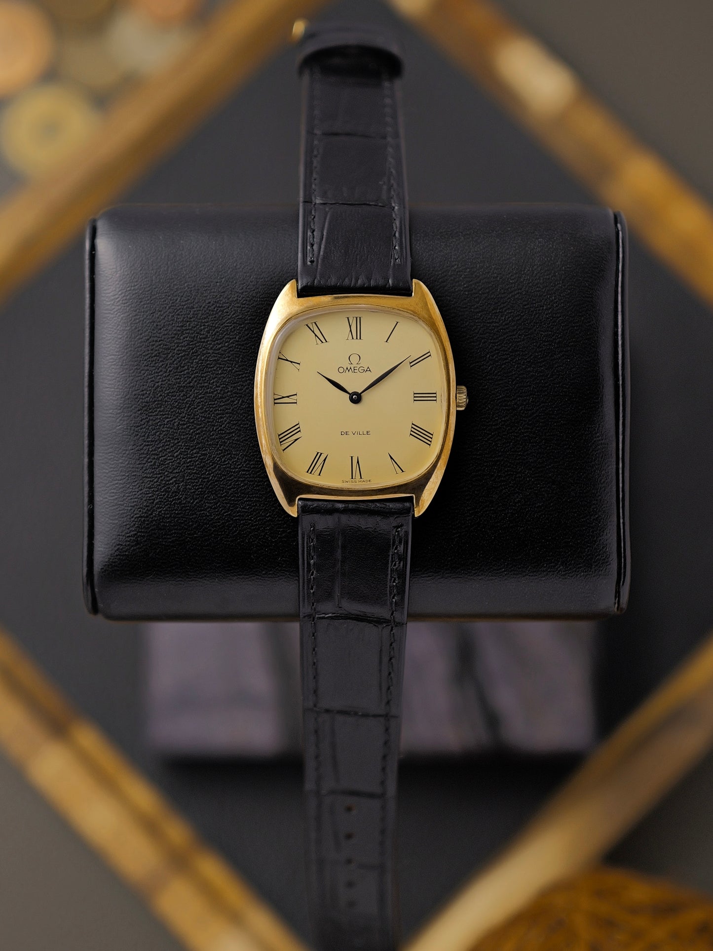 Omega De Ville “Tonneau” Roman Champagne Dial Ref. 111.0139 (circa 1978)
