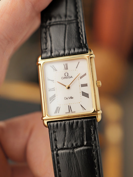 Omega De Ville Auteuil "Tank" w/ Papers Ref. MR191.0228 (circa 1984)