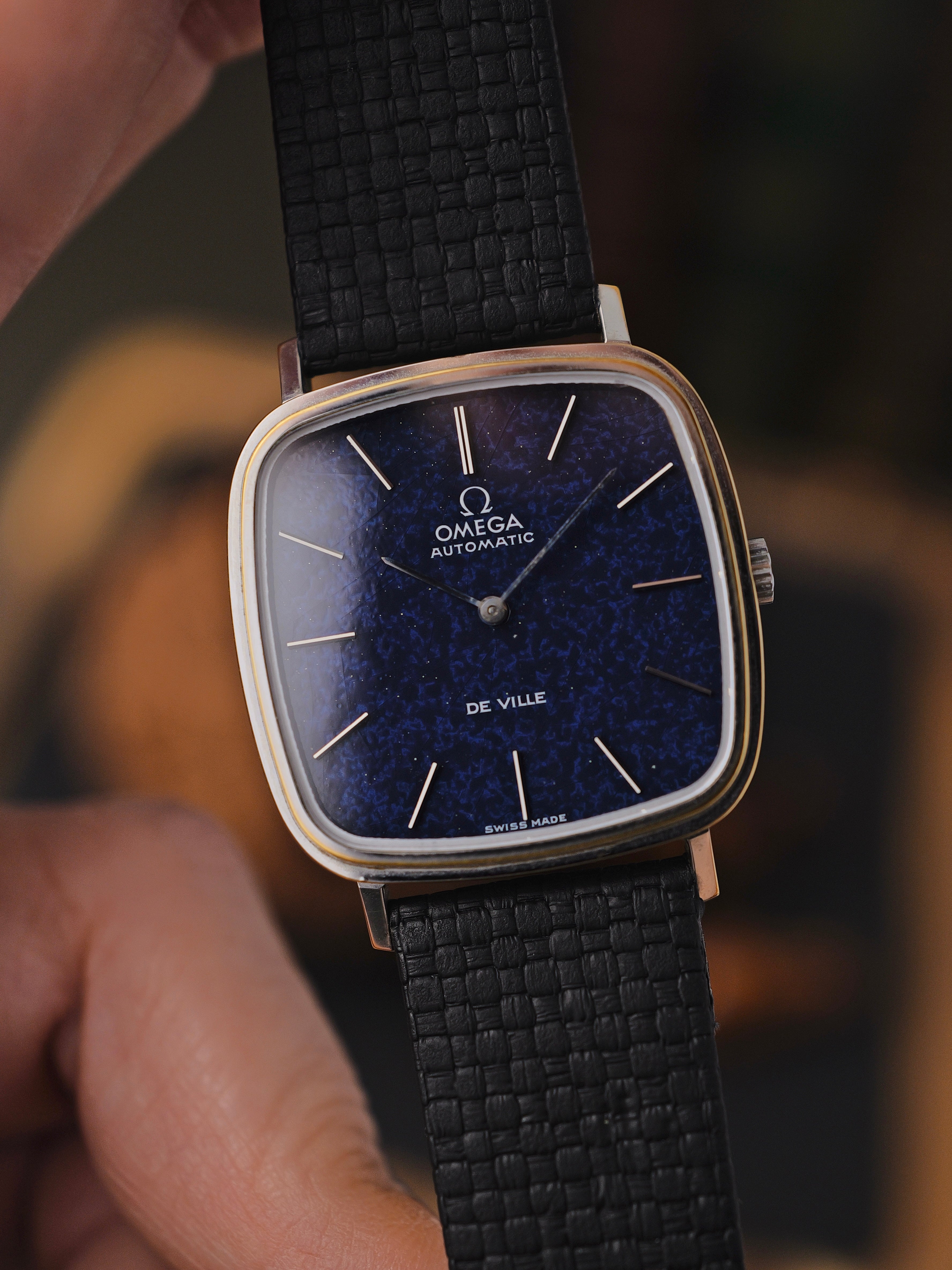 Omega De Ville “Aventurine” Lacquer Dial Squircle w/ Box and