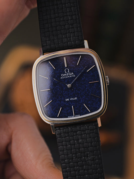 Omega De Ville “Aventurine” Lacquer Dial Squircle w/ Box and Papers Ref. 151.0045 (circa 1973)