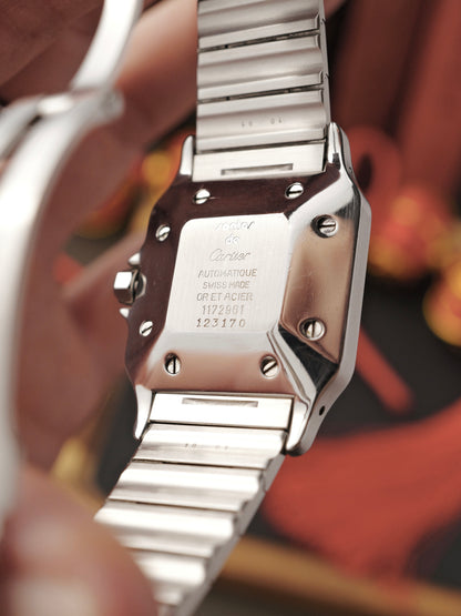 Cartier Santos Carrée Steel & 18K Gold Ref. 2961 (circa 1980s)