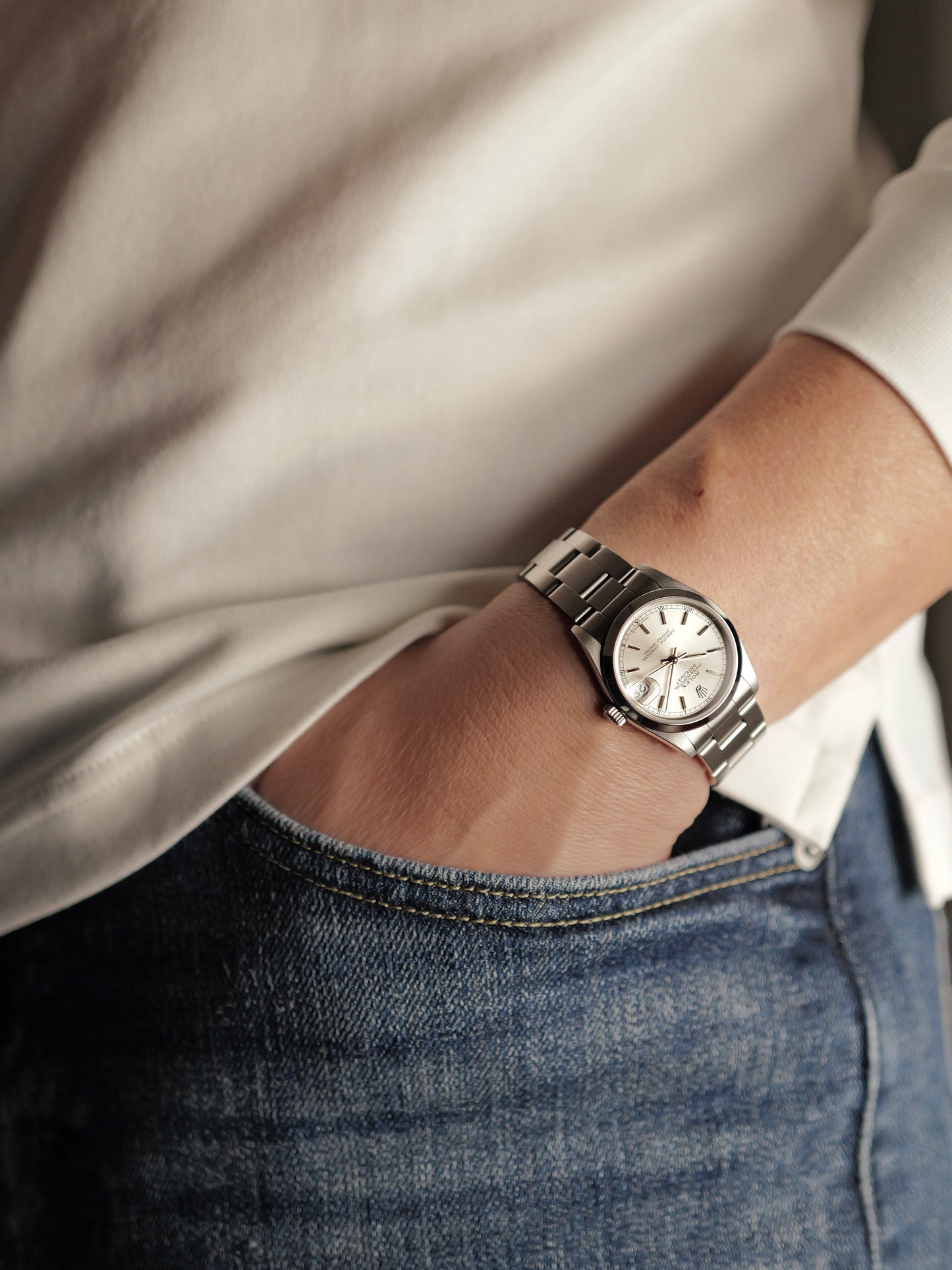 Rolex Datejust 31 Silver Dial w/ Papers No Box Ref. 78240 (circa 2005)