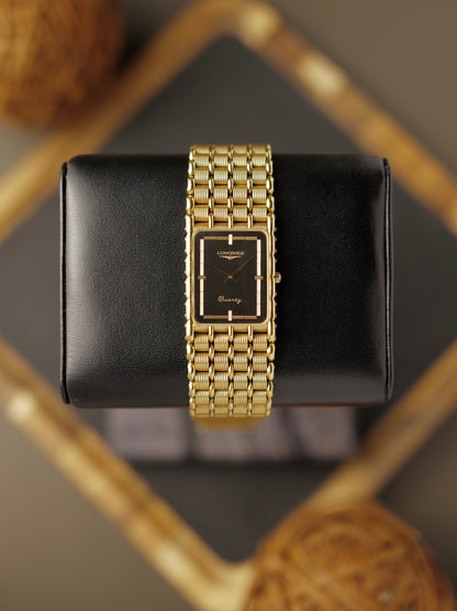 Longines “Art Deco Tank” Integrated Bracelet Ref. 6938 (circa mid 1980s)