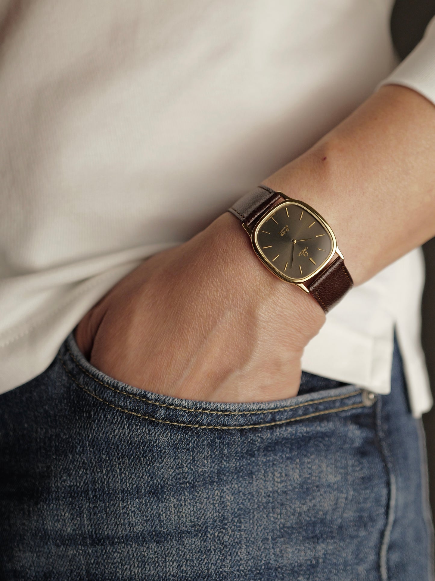 Omega De Ville “Ellipse” Anthracite Gold Ref. 191.0228 (circa 1982)