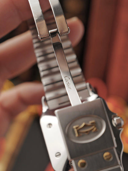 Cartier Santos Carrée Steel & 18K Gold Ref. 2961 (circa 1980s)