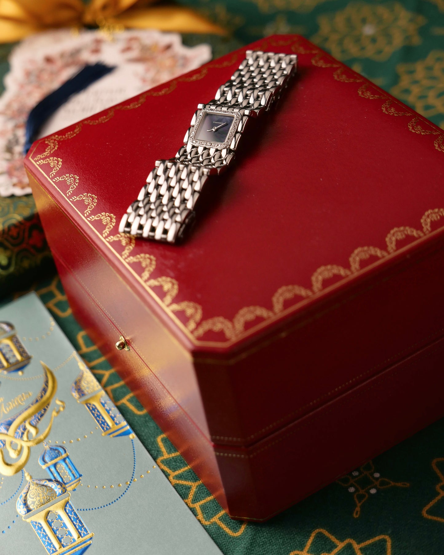 Cartier Panthere Ruban Mother of Pearl and Diamonds Ref. 2420 (circa 2000s)