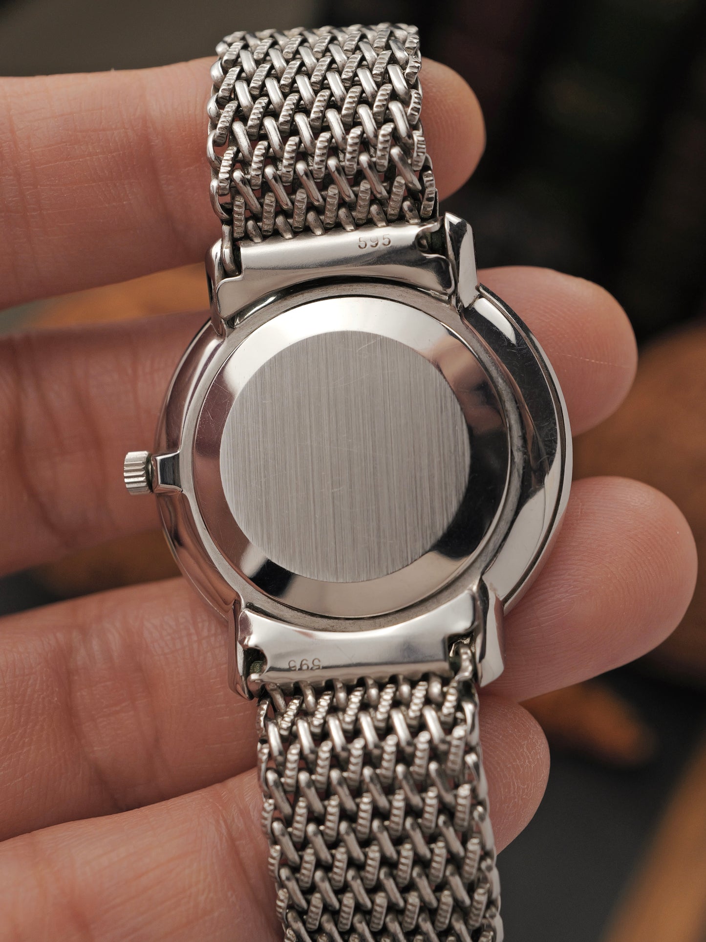 Omega De Ville “Eggshell Roman” Dial w/ Woven Bracelet Ref. 111.077 (circa 1970)