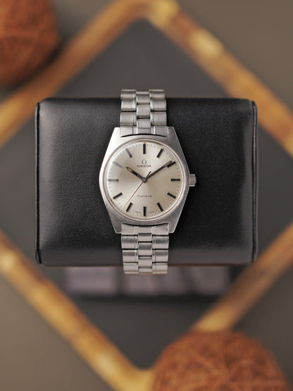 Omega Genève “Silver Tonneau" with Bracelet Ref. 135.041 (circa 1970)