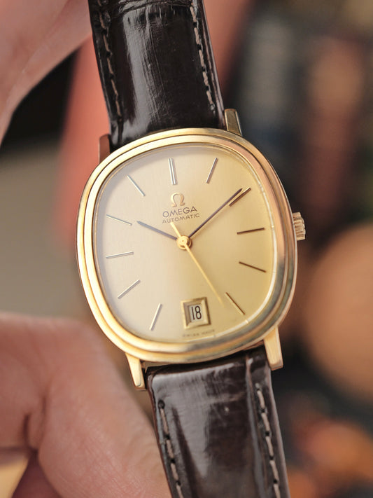 Omega De Ville Gold Stepped Ellipse Automatic Ref. 162.0063 (circa 1974)