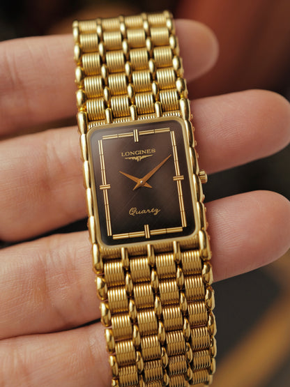 Longines “Art Deco Tank” Integrated Bracelet Ref. 6938 (circa mid 1980s)