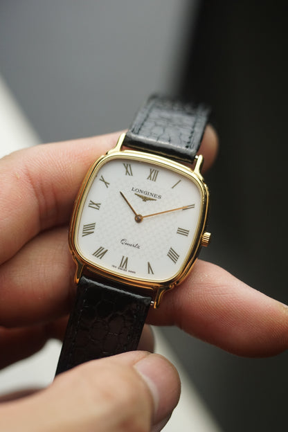 longines Roman dial with tapestry design