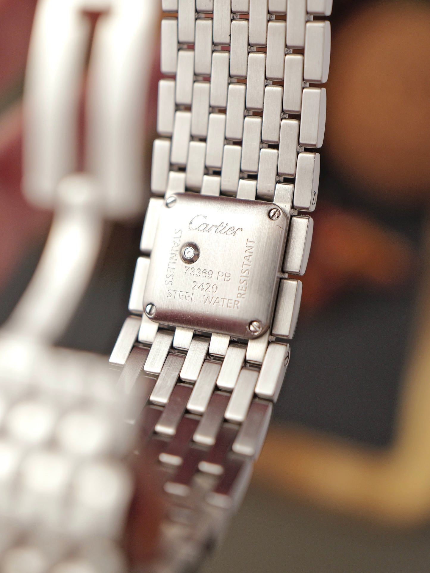 Cartier Pantheré Ruban Mother of Pearl w/ Partial Set Ref. 2420 (circa 2000s)