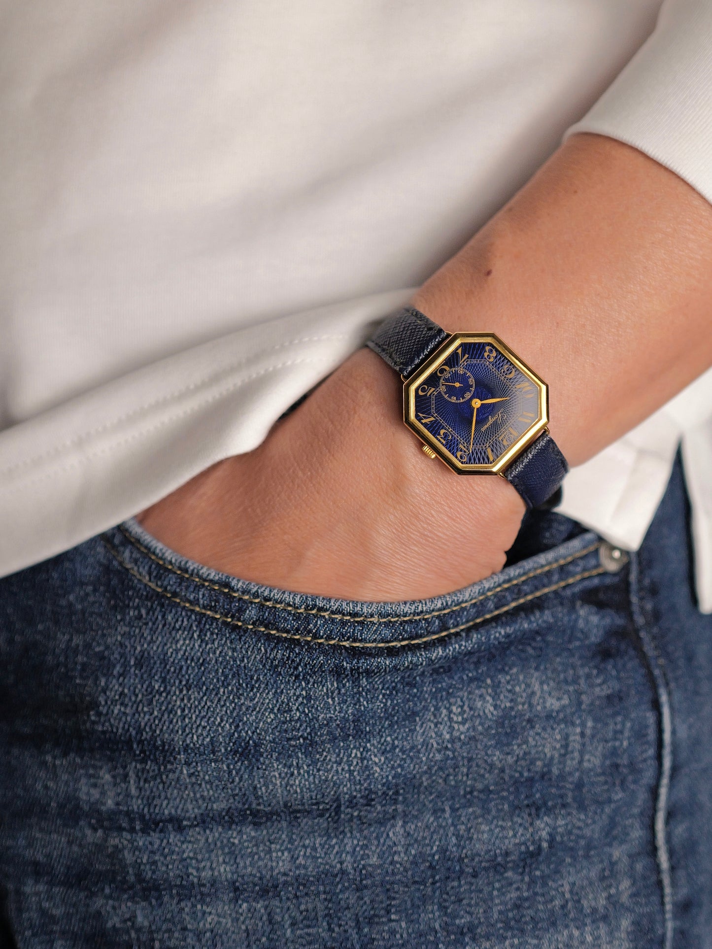 Longines “Octagon Blue Breguet” Ref. 5097 (Circa 1977)