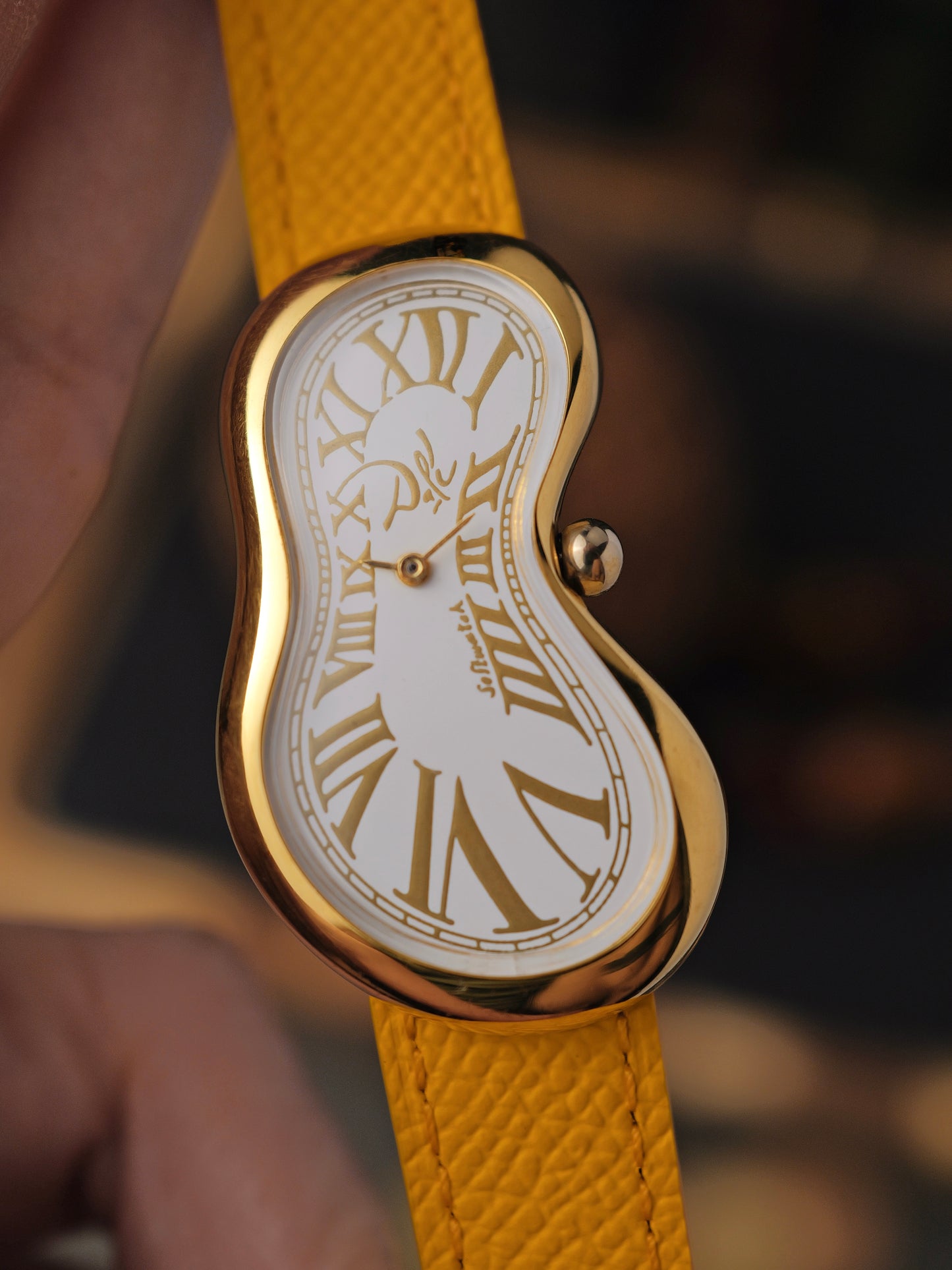 Exaequo Softwatch “Dali” 2nd Series White Gilt (circa 1990s)