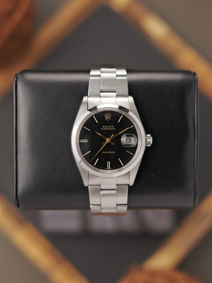 Rolex Oysterdate Precision “Black Gilt” w/ Box & Booklet Ref. 6694 (circa 1978)