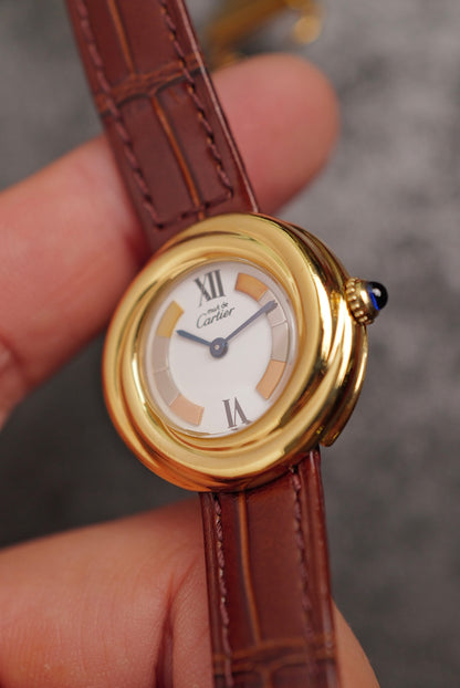 Cartier Must De Trinity "Tricolur" Quartz Circa. 1990s /w ori box