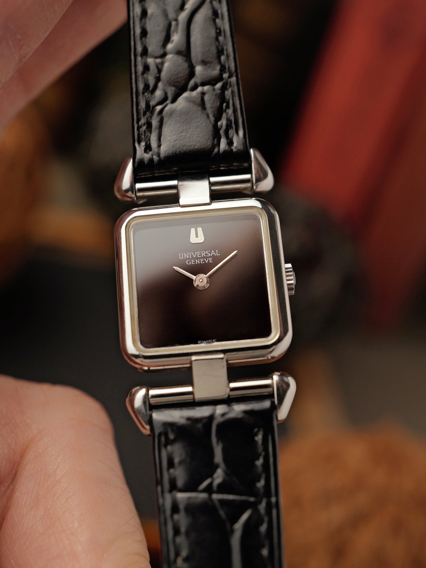 Universal Genève “Silver Square” Convertible Lugs Ref. 811627 (Circa 1960s)