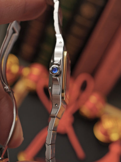 Cartier Santos Carrée Steel & 18K Gold Ref. 2961 (circa 1980s)