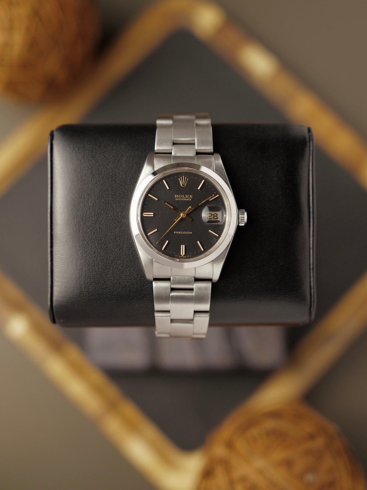 Rolex Oysterdate Precision “Black Gilt” w/ Box & Papers Ref. 6694 (circa 1982)
