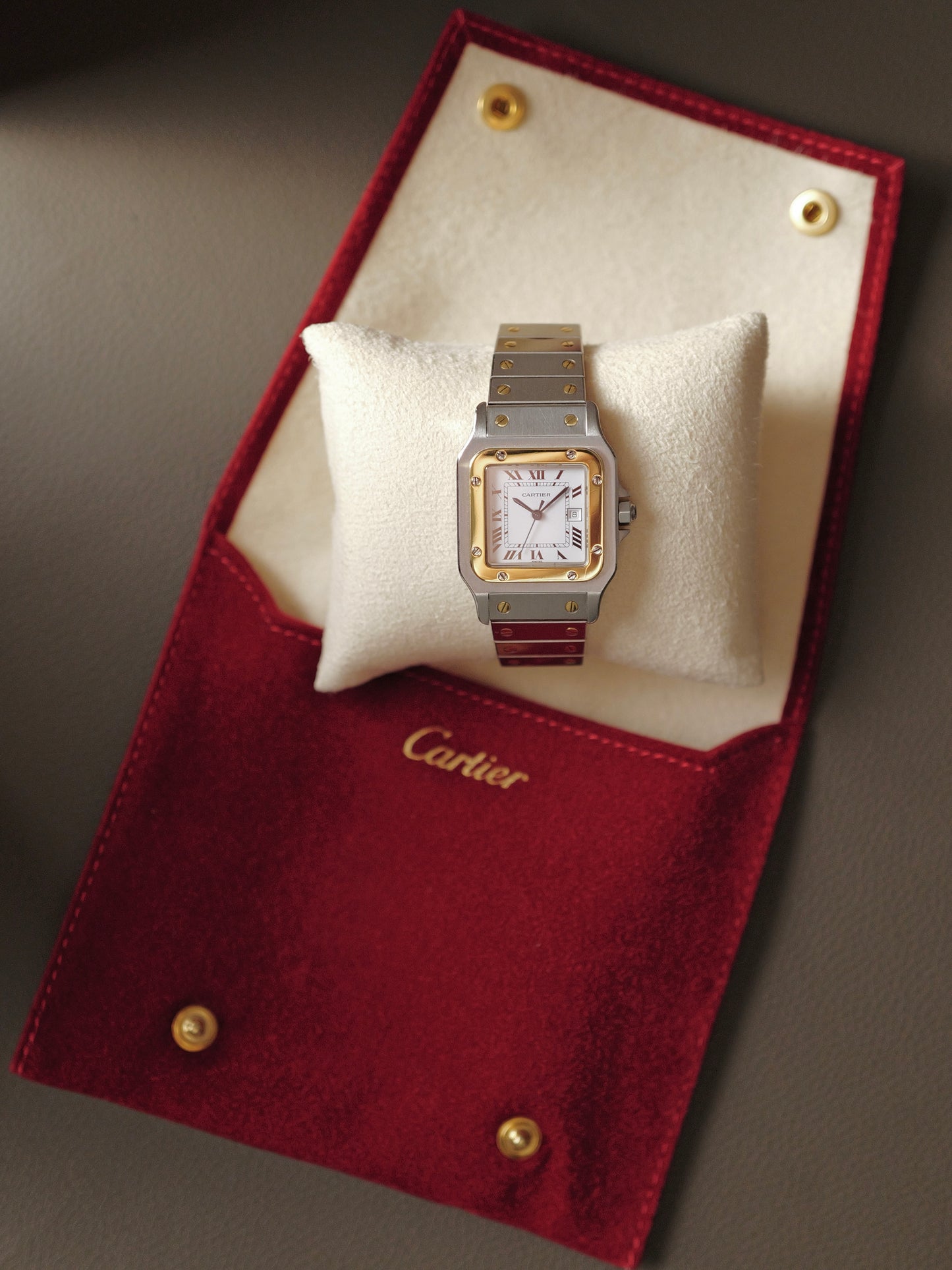 Cartier Santos Carrée Steel & 18K Gold Ref. 2961 (circa 1980s)