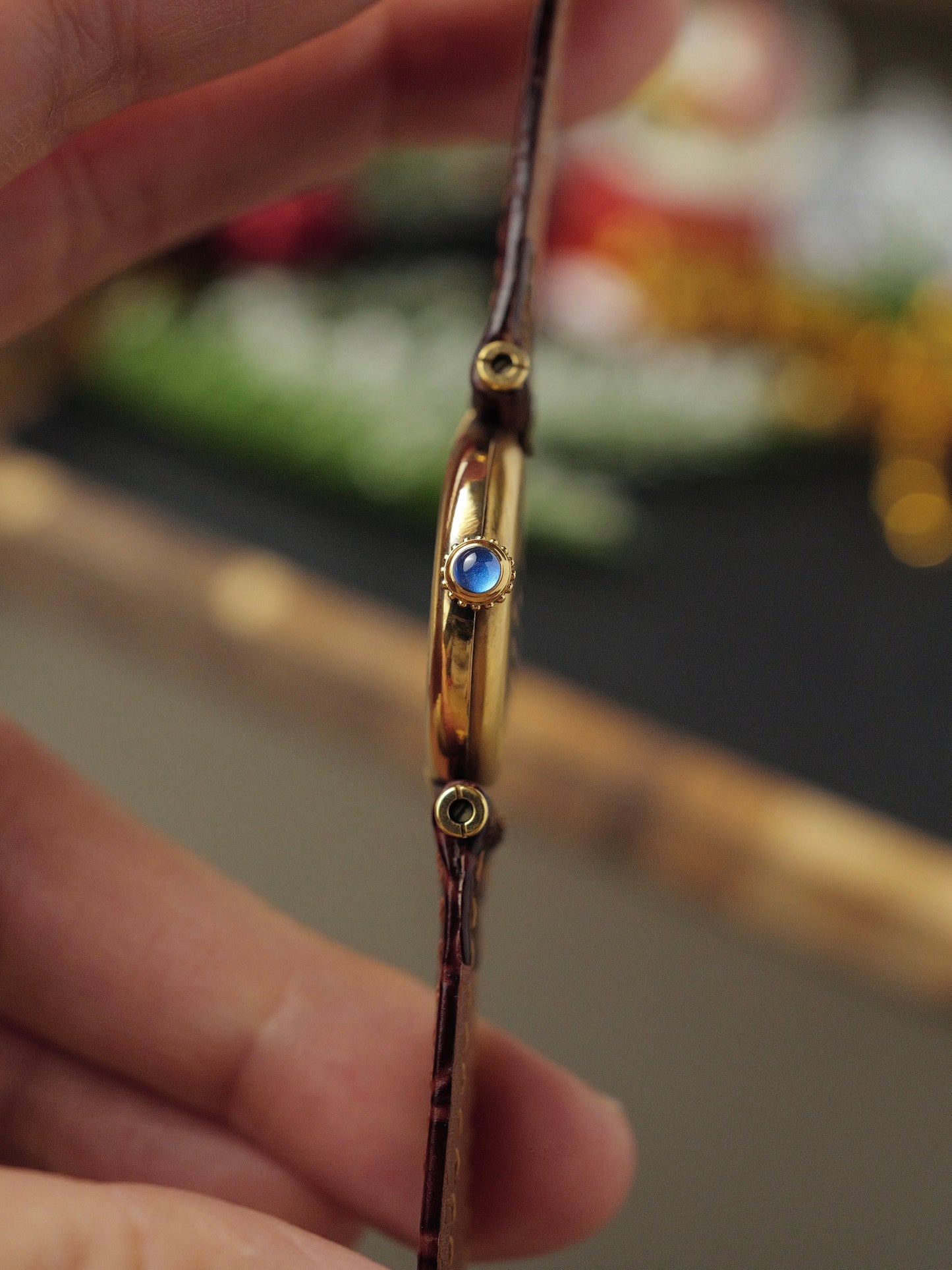 Cartier Vendôme Vermeil “Trinity Dial” Small Ref. 590004 w/ Pouch and Papers (circa 1991)