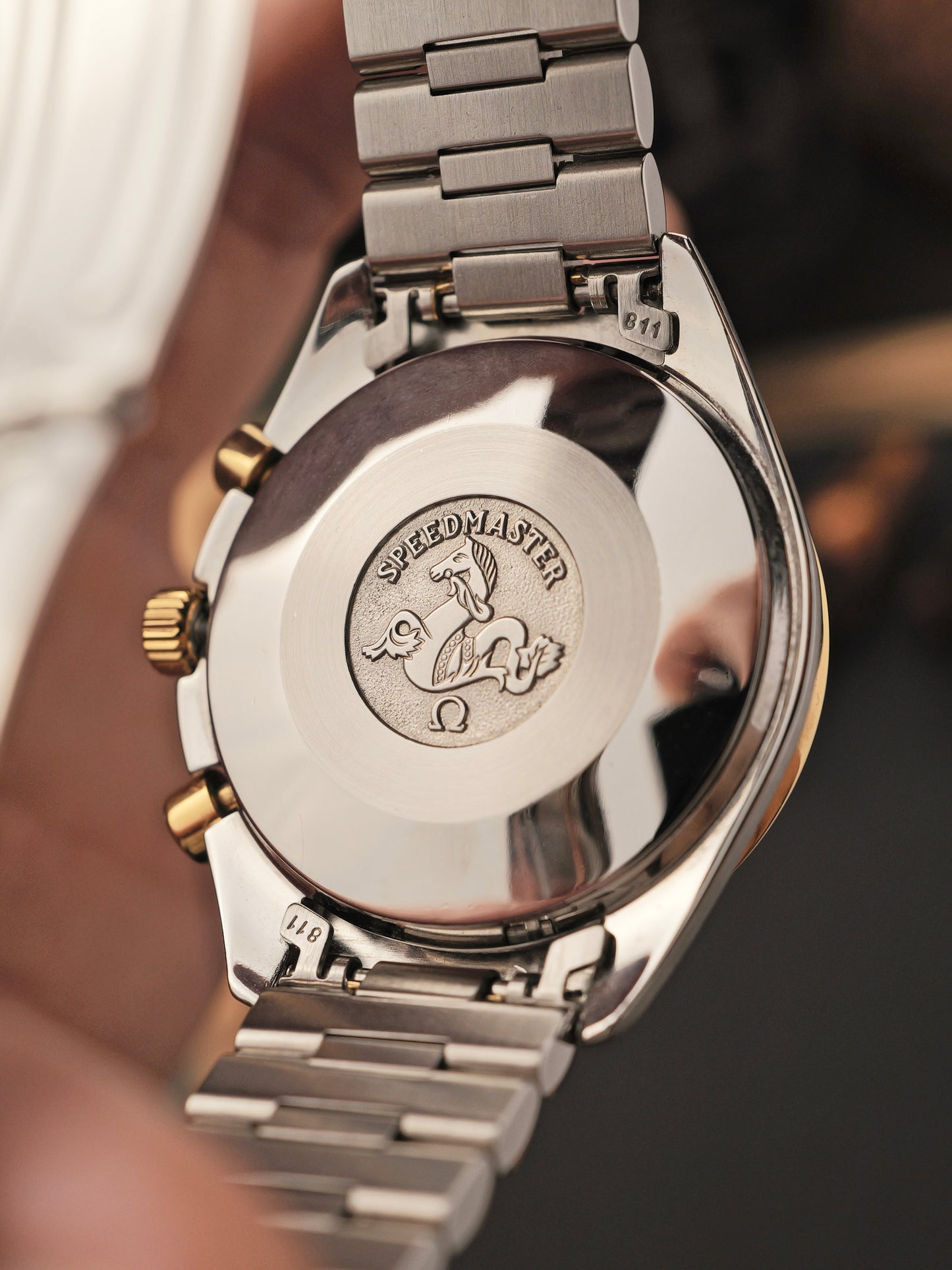 Omega Speedmaster Automatic “Reduced” Steel + 18K Gold FULL SET Ref. 175.0033 (circa 1990s)