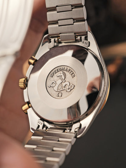 Omega Speedmaster Automatic “Reduced” Steel + 18K Gold FULL SET Ref. 175.0033 (circa 1990s)