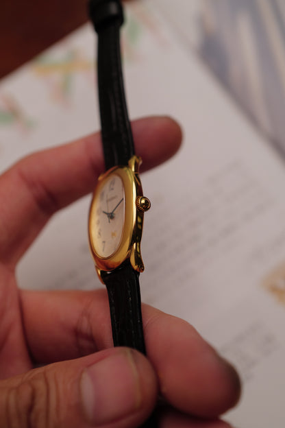 Seiko Ladies "Baignoire" Gold Circa. 1995