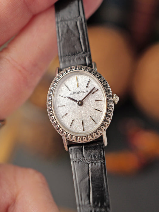 Jaeger-LeCoultre “Oval Ribbon Bezel” Silver Case Ref. 9034 (circa 1970s)