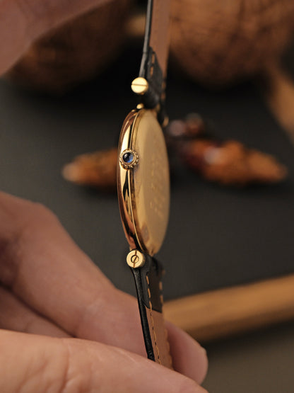 Cartier Vendôme Vermeil Blue Stardust Dial Ref. 590003 (circa 1990s)