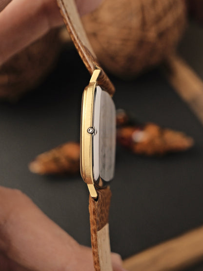 Omega De Ville “Squircle” Frosty Golden Dial Ref. 191.0102 (circa 1980)