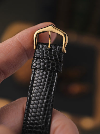 Cartier Must de Cartier Tank Vermeil “Wood Grain” Lacquer SM Manual (circa 1970s)