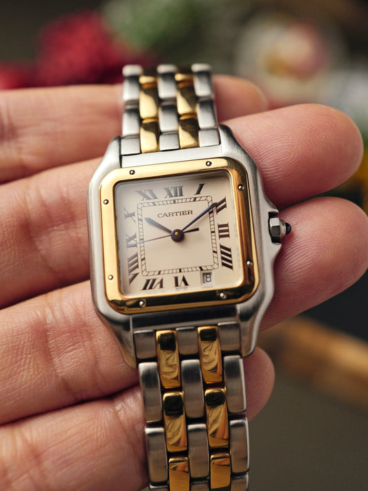 Cartier Panthere Medium Steel & 18K Gold FULL SET Ref. 8394 (circa 1986)