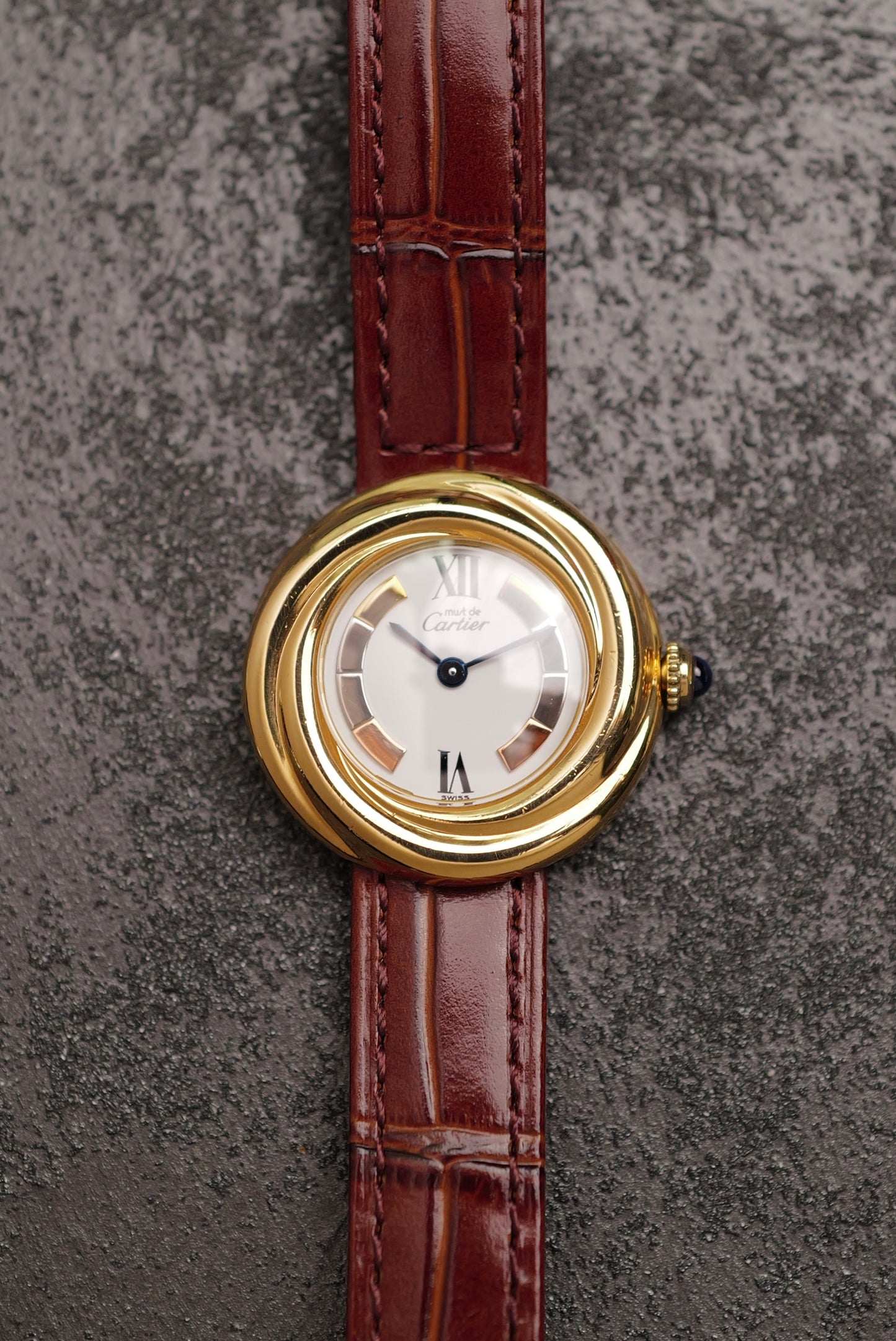 Cartier Must De Trinity "Tricolur" Quartz Circa. 1990s /w ori box