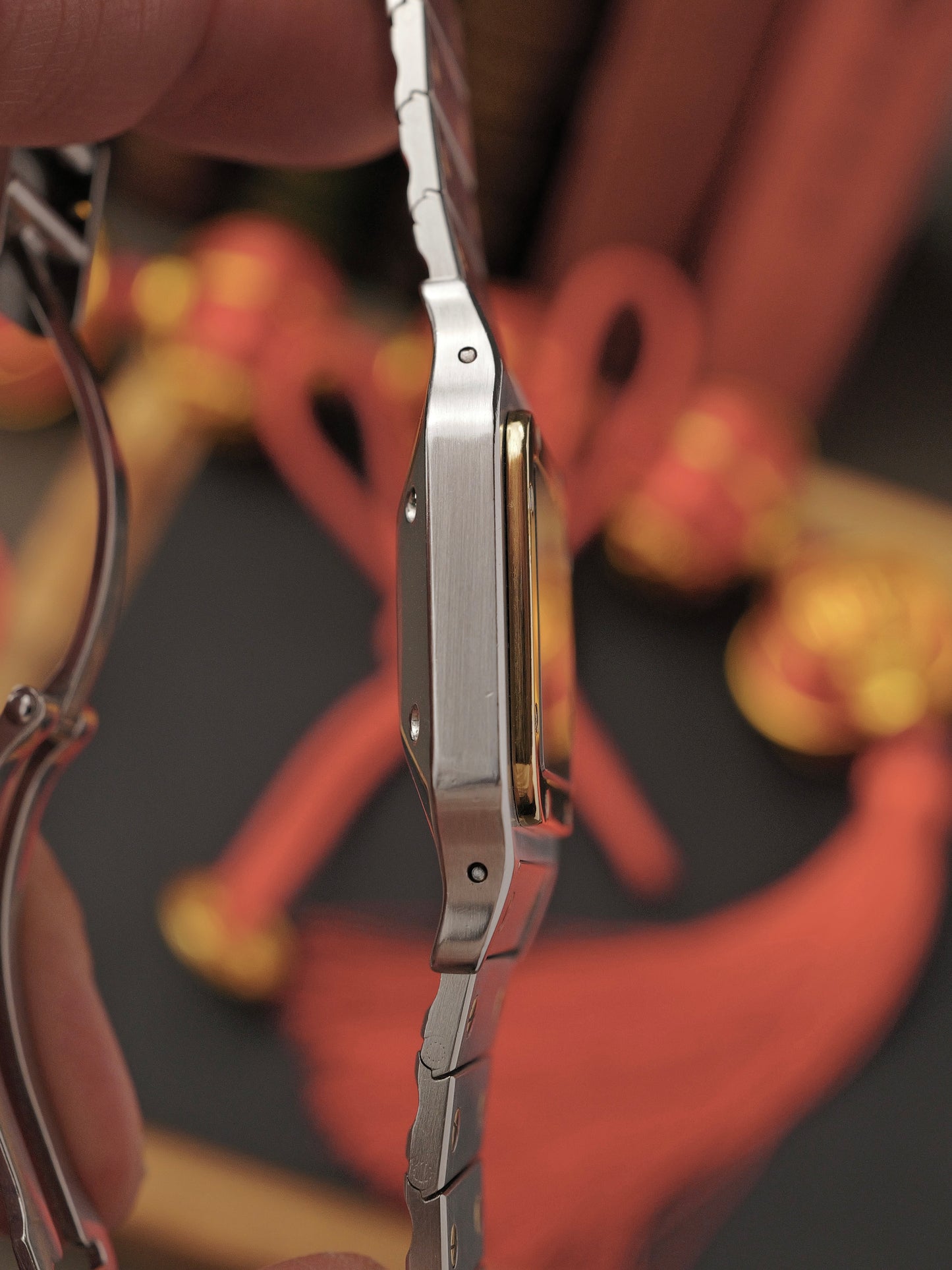 Cartier Santos Carrée Steel & 18K Gold Ref. 2961 (circa 1980s)