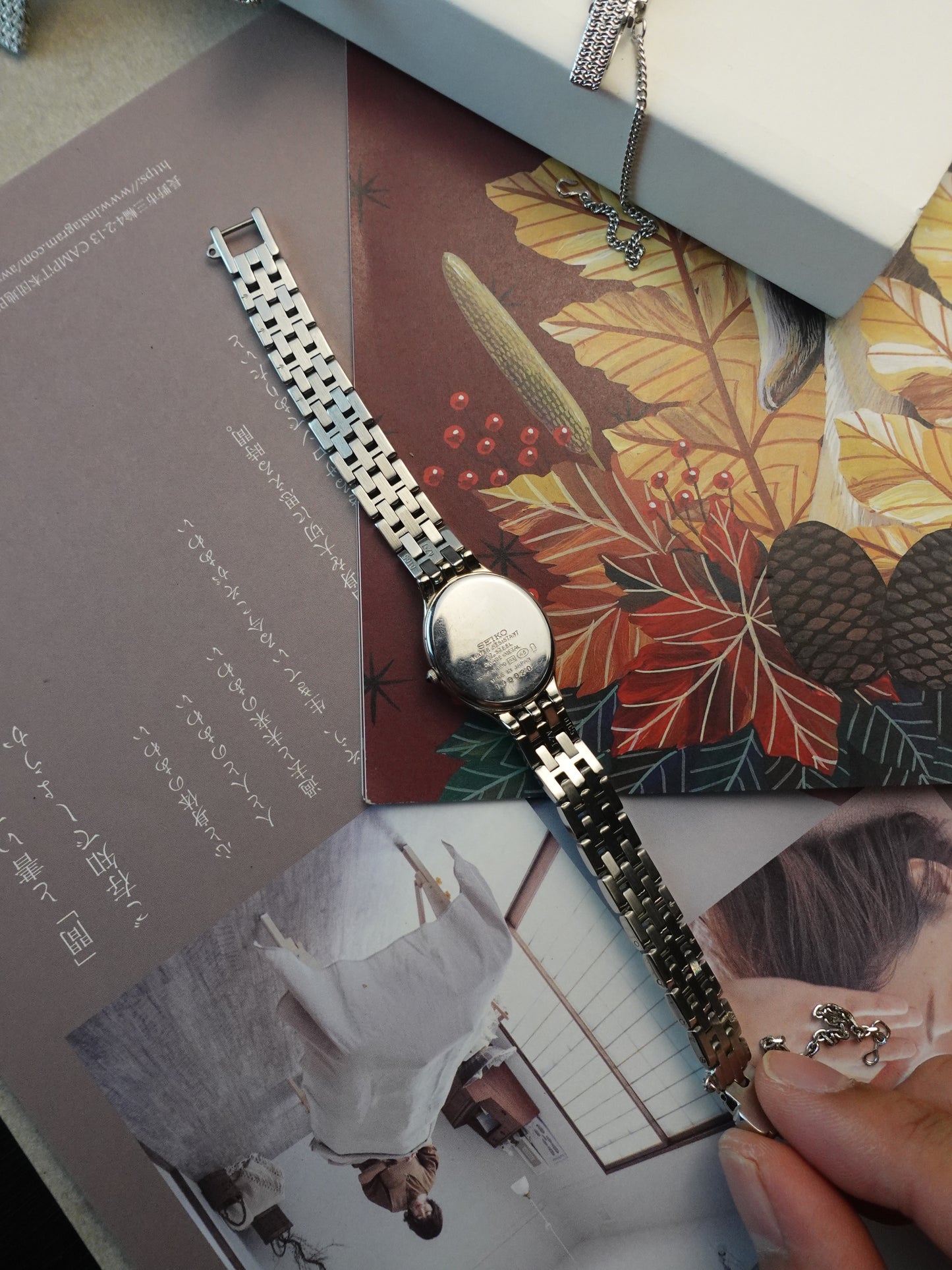 Seiko Exceline Bracelet with pink mother of pearl dial