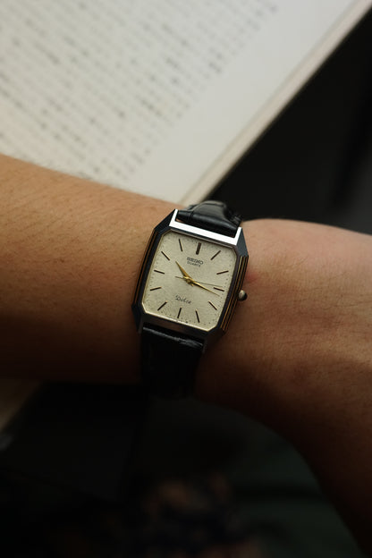 Seiko Dolce 2 tone step bezel case.