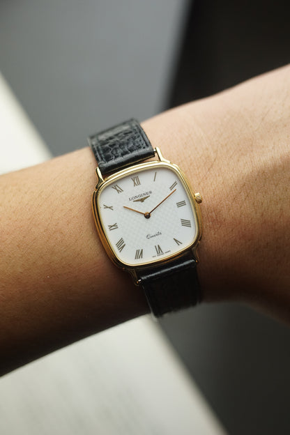 longines Roman dial with tapestry design