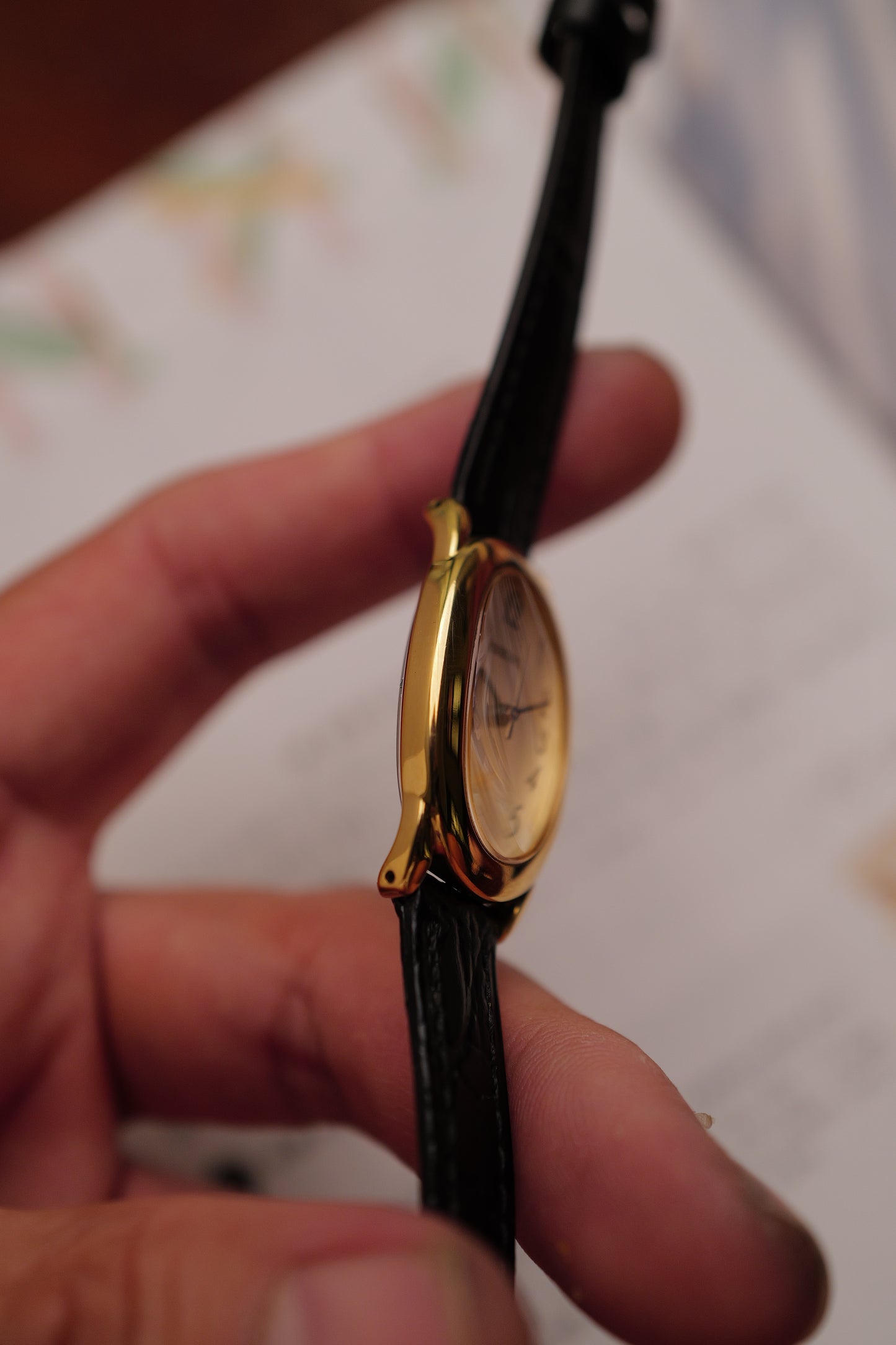 Seiko Ladies "Baignoire" Gold Circa. 1995