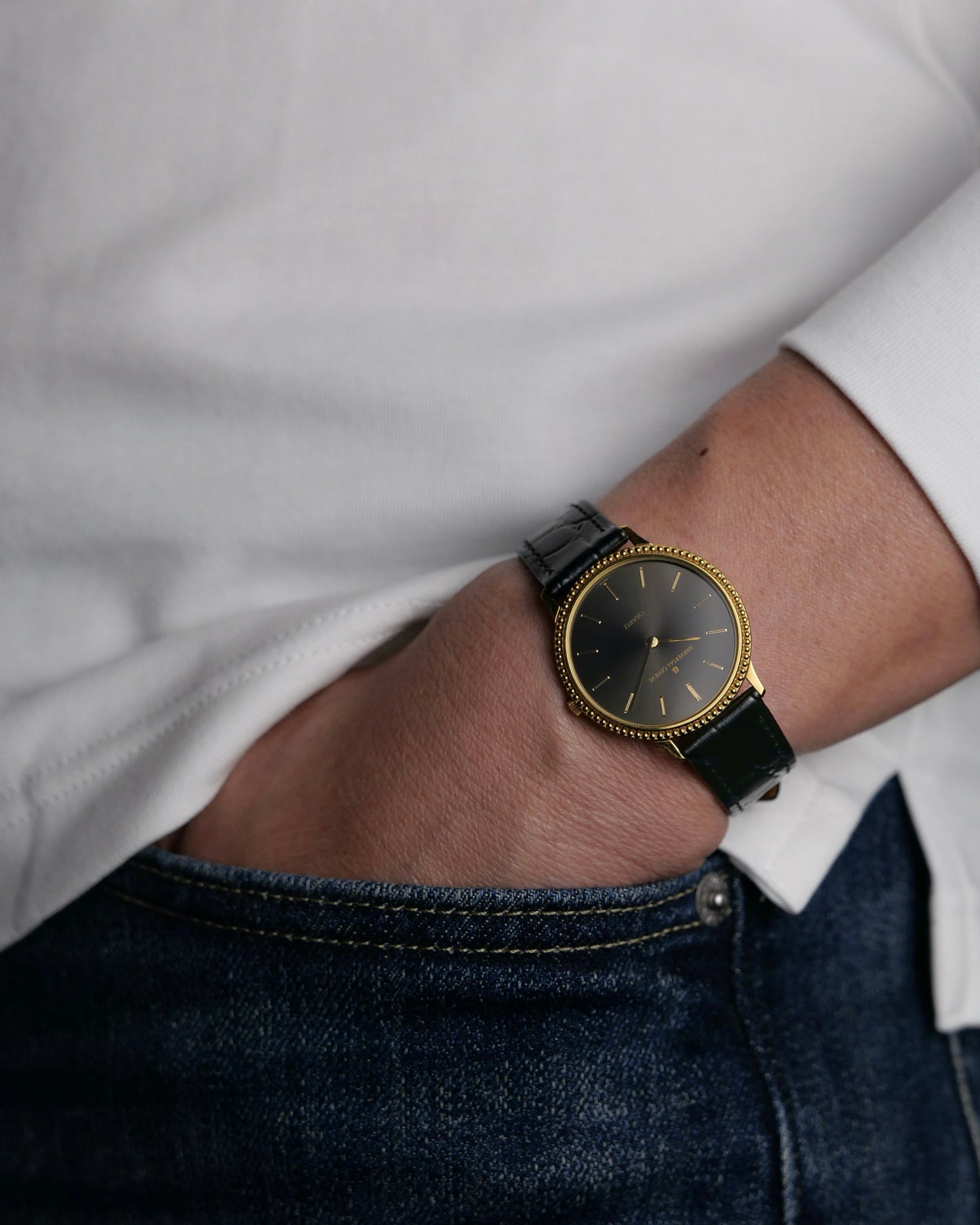 Universal Genève “Beaded Bezel” Anthracite Dial Ref. 2-566 (circa 1984)