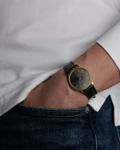 Universal Genève “Beaded Bezel” Anthracite Dial Ref. 2-566 (circa 1984)