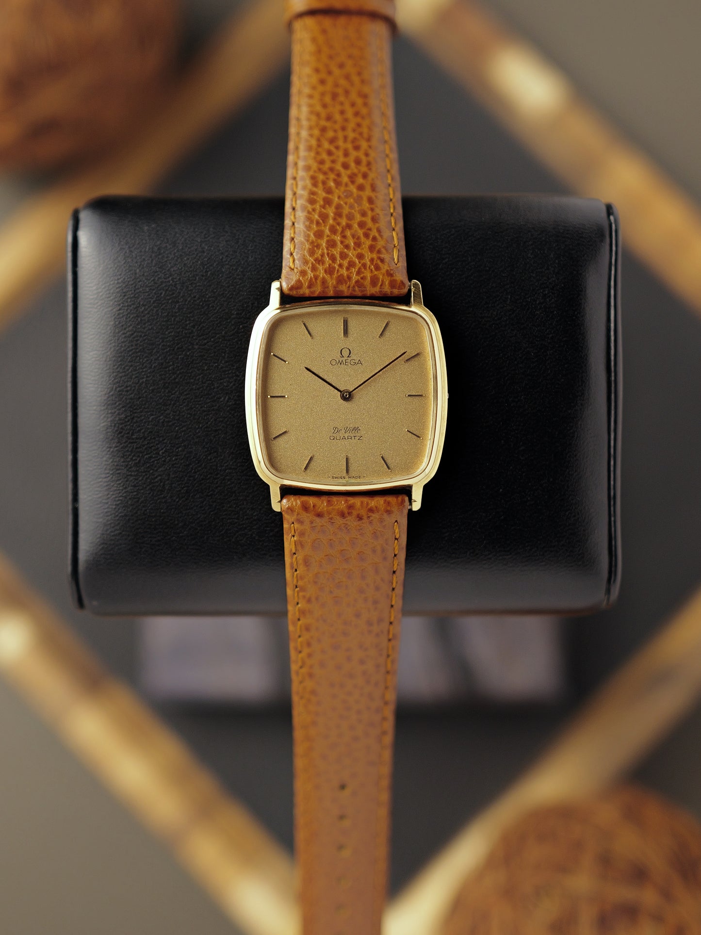 Omega De Ville “Squircle” Frosty Golden Dial Ref. 191.0102 (circa 1980)