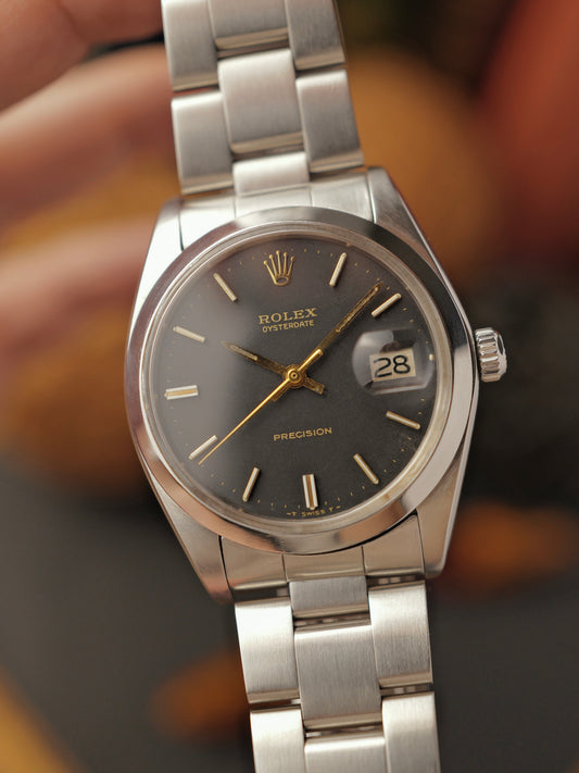 Rolex Oysterdate Precision “Black Gilt” w/ Box & Papers Ref. 6694 (circa 1982)