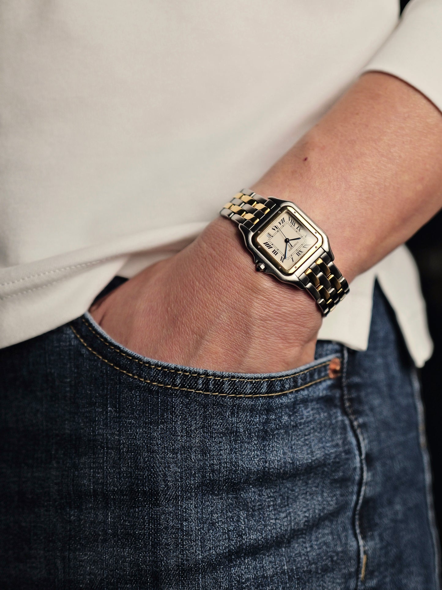 Cartier Panthere Medium Steel & 18K Gold FULL SET Ref. 8394 (circa 1986)