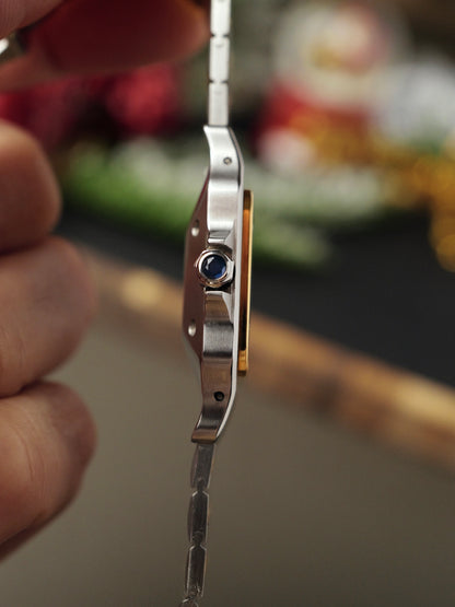 Cartier Santos Carrée Steel & 18K Gold Ref. 2961 (circa late 70s/early 80s)