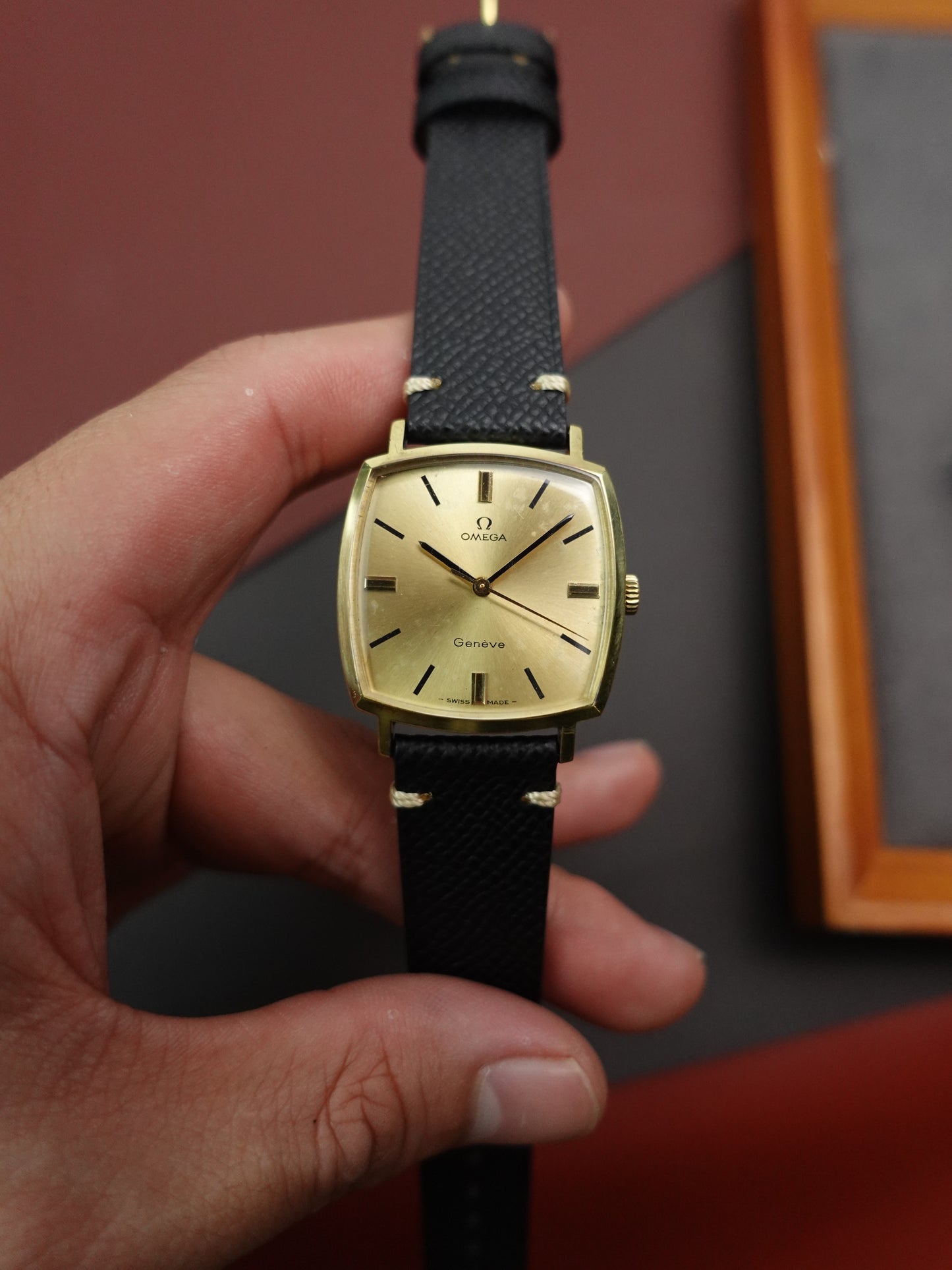 1960s Men's Omega Geneve TV case Cal.500 Manual winding