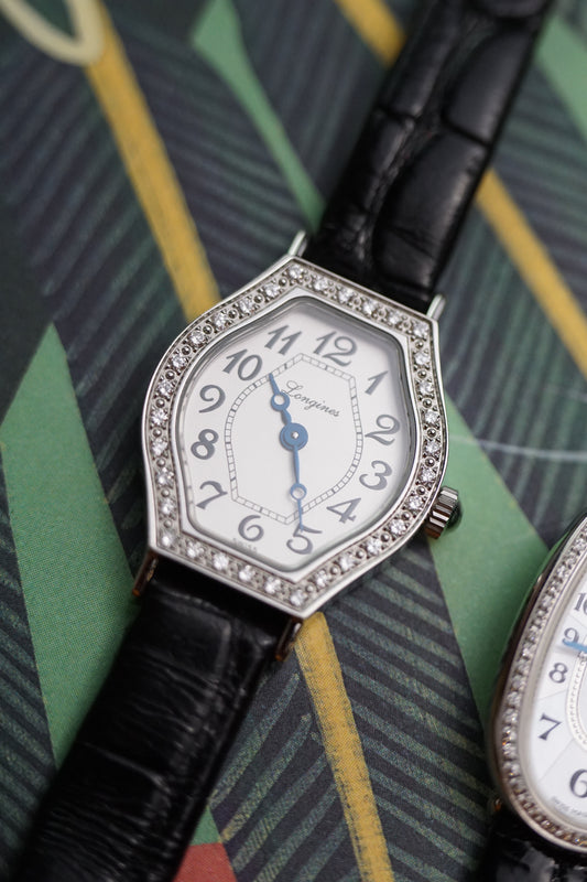 LONGINES Les Ravissantes Quartz with full diamond bezel