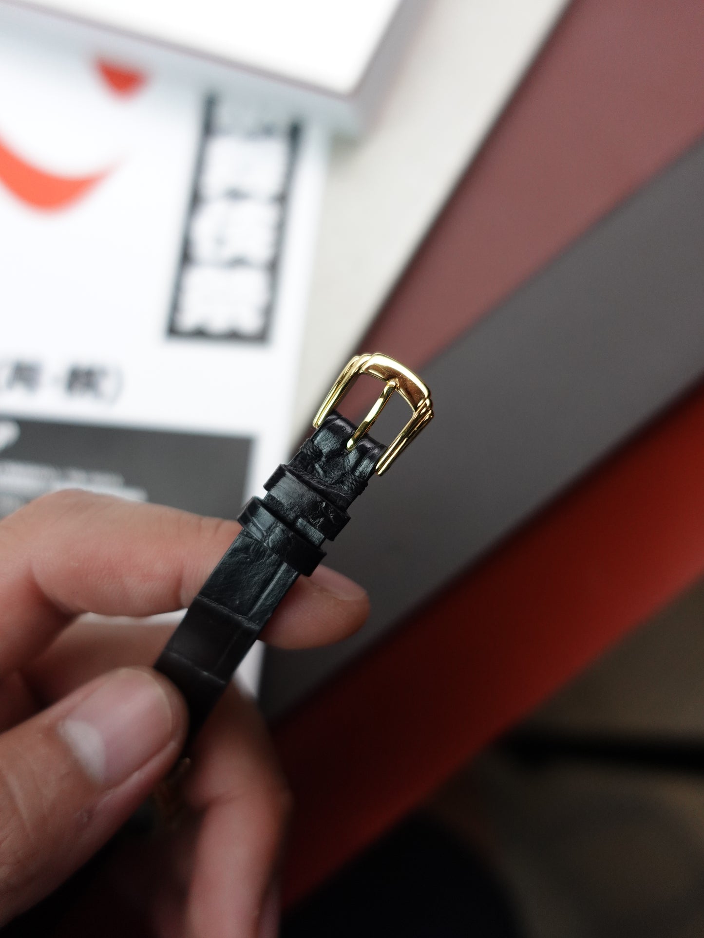 Seiko Socie Art-Deco "ribbon" Bezel sunburst blue dial Manual winding