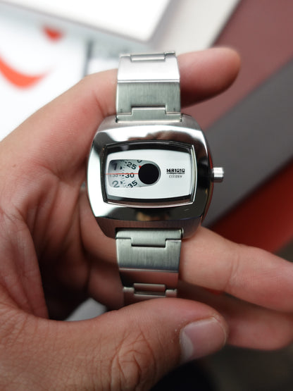 Citizen 1481010 independent Jumping hour quartz Special White edition with original Box